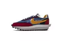 sacai nike vaporwaffle 2021 sneaker blue multi 0073-400 red